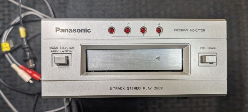 Vintage Panasonic System 8 Track Stereo Play Deck, Portable Unit In Great Shape.