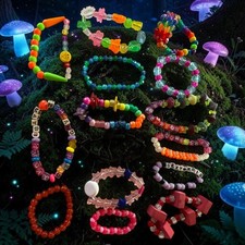 90s Vintage EDM Kandi Bracelets Rave Festival...
