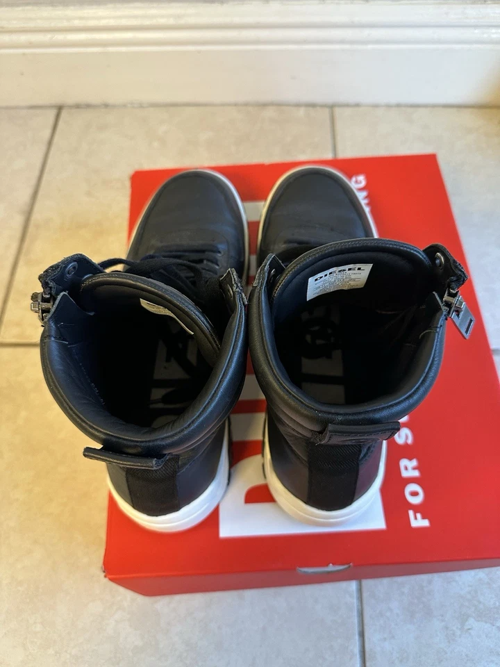 Zapatillas Medianas Diesel S-RUA Cuero Negro Hombre Talla 11 Foto 2 de 4