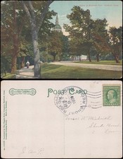 Used, Bushnell Park, 1909, Short Beach CT, Hartford CT, Litho-chrome