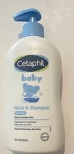 Cetaphil Baby Wash Shampoo Tear-Free Pump Bottle, 13.5 fl oz 400 mL