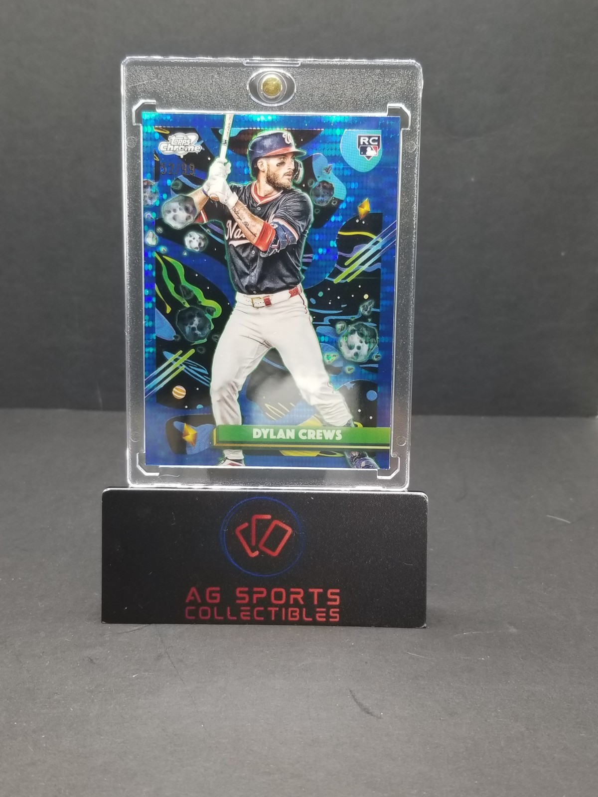 2025 Topps Cosmic Chrome - Dylan Crews #194 Blue Moon Refractor /99 (RC)