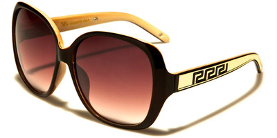 VG Fashion | Butterfly | Black & Tan Frames | Brown Gradient Lens + Case/Cloth