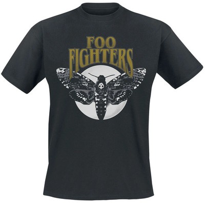 Foo Fighters T-Shirt Herren Hawk Moth schwarz Band-Merch, Bands