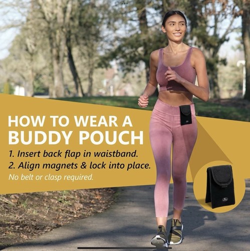 Running Buddy Unisex Mini Plus 6,5" x 4" Borsa magnetica per amici - Foto 9 di 9