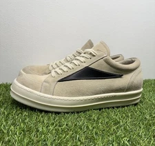 Size 41 EU (US 8) Rick Owens Low Leather  ' Milk Black ' | GOOD CONDITION!