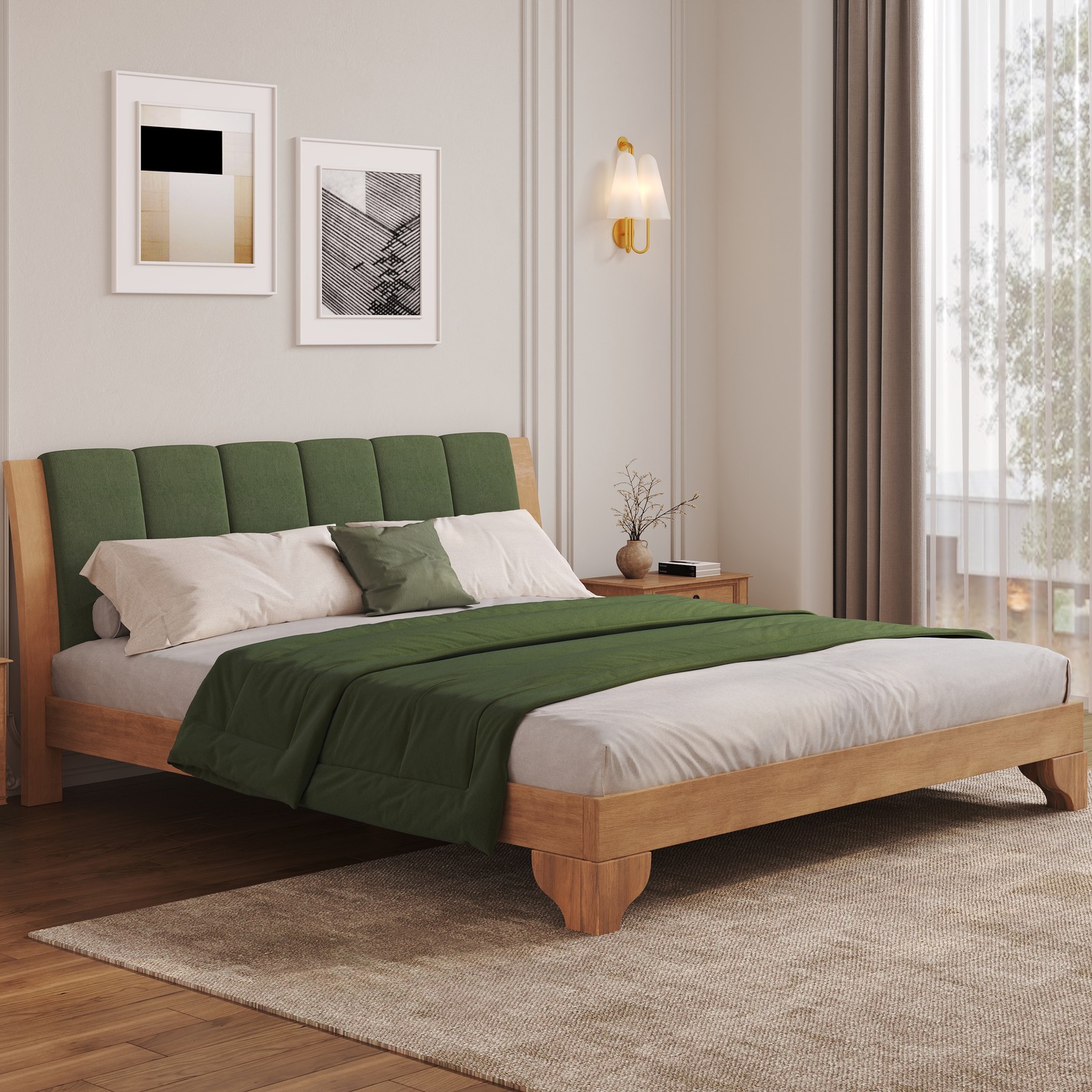 ,king Size Bed Frame With Headboard Included,mid