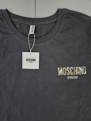 MOSCHINO Swim Logo Crewneck T-Shirt Men's Size Size S-M New With