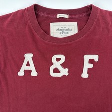 Camisa Y2K Abercrombie & Fitch Para Hombres 2XL Ajuste Muscular Bordado Apliques Logo