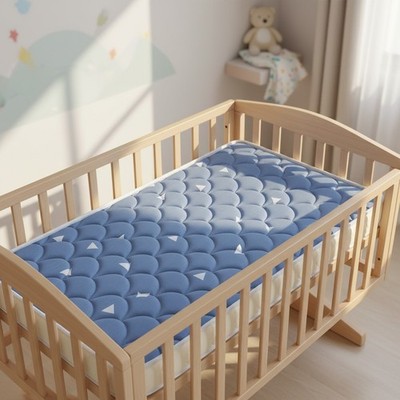 Noiseless and Odorless Mini Crib Mattress 38'' x 24'' x 4'' for Quiet Sleep