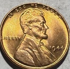 1944 P Lincoln Wheat Penny BU RD UNC Beauty - #T380