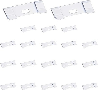 20 PCs Vertical Blind Repair Vane Metal Tabs Replacement Fixer Kit for Slats