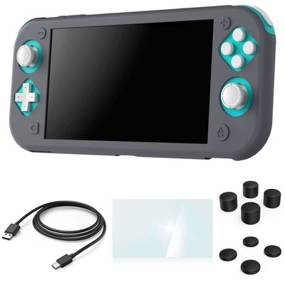 Hama Skin Hülle Tasche Ladekabel Display Schutzglas für Nintendo Switch Lite