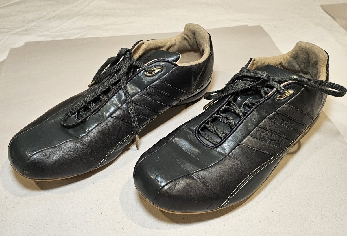 Adidas Porsche Design Driving Shoes Men's 9 Black Grey Gold