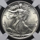 1936 WALKING LIBERTY HALF DOLLAR NGC MS 63 SOFT WHITE SATIN CARTWHEEL LUSTER,