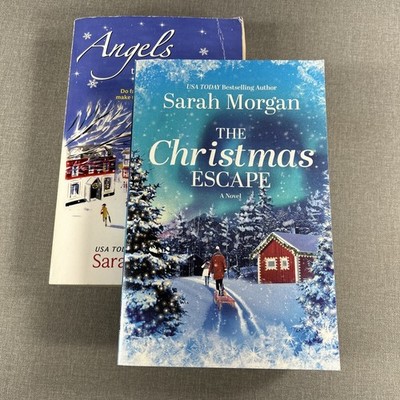 Angels in the Snow & The Christmas Escape By Sarah Morgan 2  Paperback Book Lot