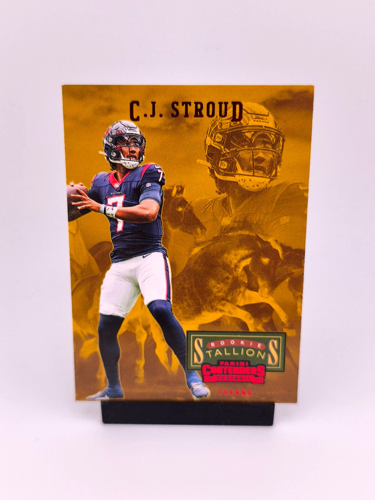 C.J. Stroud RC RED ROOKIE STALLIONS 2023 Panini Contenders NFL Houston Texans