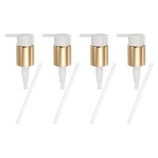 4Pcs Soap Dispenser Pump Heads for Standard 24/410 Neck Size Gold White