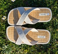 Tatami Linen Slippers, Seagrass Linen Slippers, slippers for men, women slippers