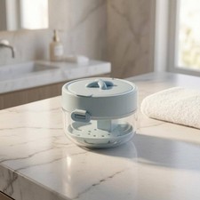 Oral Retainer Case with Mirror Retainer Cleaning Case Snap Latch