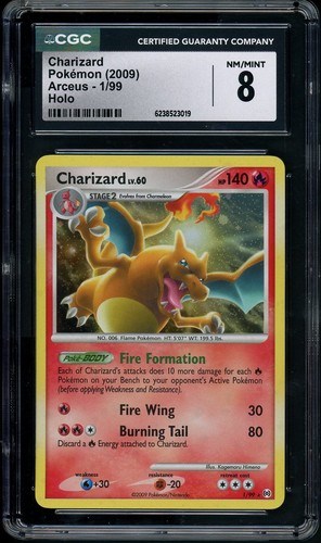 Charizard graded CGC 8 for sale on eBay