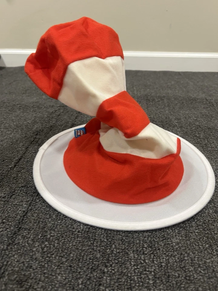 Dr. Seuss Cat In The Hat 2012 rojo blanco rayas 13” de alto adultos Foto 4 de 4