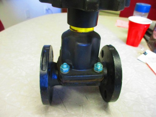 Diaphragm Valve Rubber Lined SAUNDERS 1" 150 Flanged Straight Iron Body/Bonnet - Picture 8 of 11
