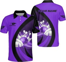 Custom Bowling Polo Shirts for Men and Women Personalized Team Name Gift Unisex