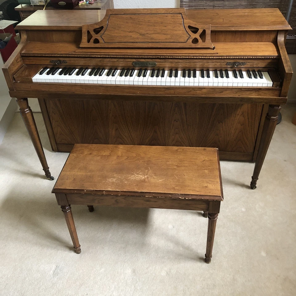 Schafer & Sons Upright Spinet Piano - Serial #: 228964 - Model #: 93 (1977/1978) - Image 3 of 4