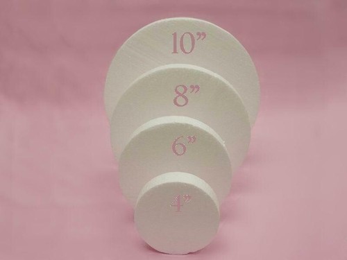 12 pc 8"x 1" Inch Foam Circles for Crafts Thick Round Polystyrene Discs DIY Pro - Picture 2 of 4