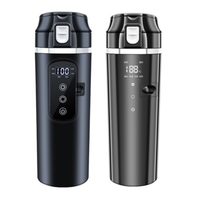 12V/24V Electric Kettle Temperature Control Car Heating Cup Digital Display