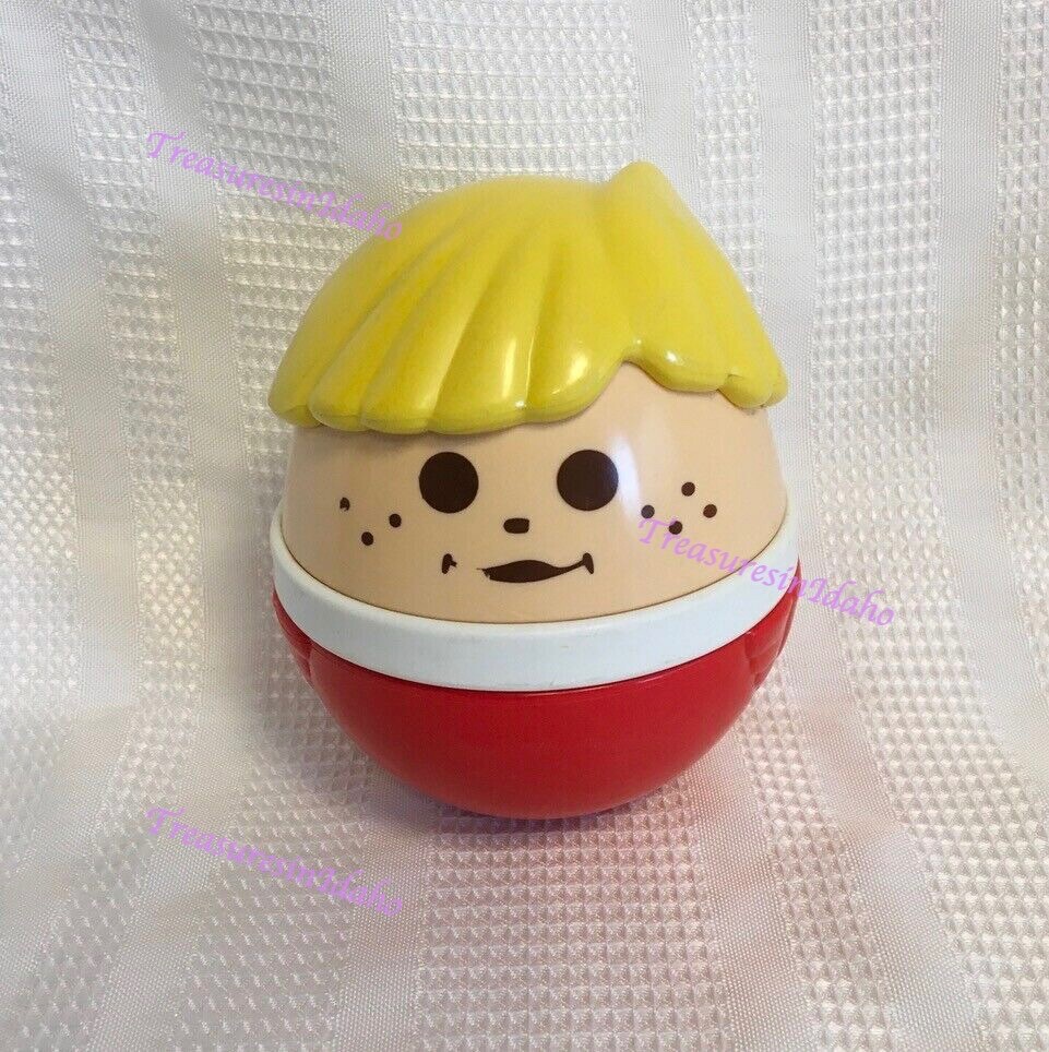 Vintage Little Tikes Jumbo Weeble Wobble 5'' Chime Ball