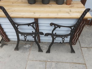 IRON GARDEN BENCH ENDS | eBay