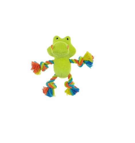 Small Dog Toys Cute Safari Pals Squeaker Plush or Rope Cuddle Toss Play Fetch - Picture 167 of 167