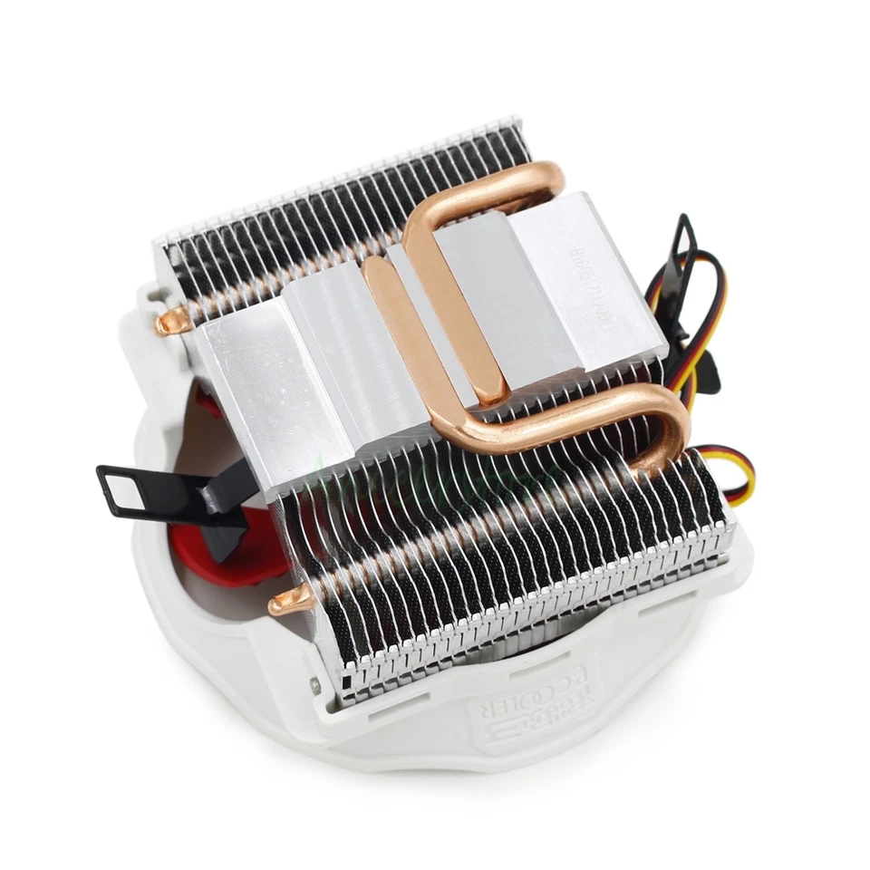120MM Large Fan 2-Copper Heat pipes Heatsink Radiator Intel AMD PC CPU Cooler - Image 2 of 4