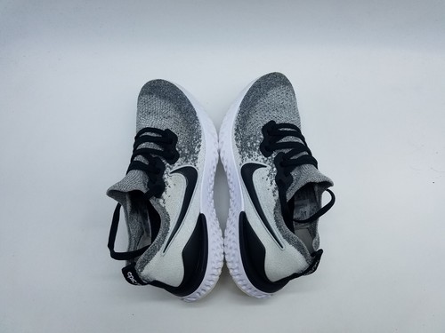 Nike Epic React Flyknit 2 Women's Size 10 Running Shoes Gray Black Oreo - Picture 7 of 12