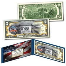 ARMY 250th ANNIVERSARY Milestones of the U.S. Armed Forces Authentic US $2 Bill