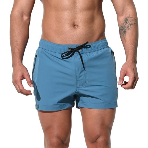 DESMIIT Herren Sexy Hot Dünn Sportshorts Tragbare Boardshorts Bademode - Bild 19 von 22