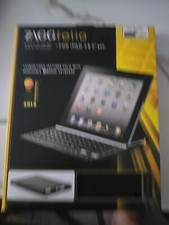 NEW Zagg Folio -Bluetooth Keyboard-iPad 2nd/ 3rd/4th Gen.-Black - Carbon Fiber