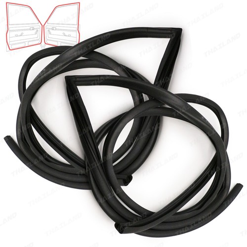 For Toyota RN10 RN15 Pick UP Truck 1968 72 Pair Door Rubber Seal Weatherstrip - Picture 1 of 10