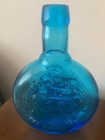 Beautiful Rare Flask Deep Aqua Blue color MINT condition — photo 3