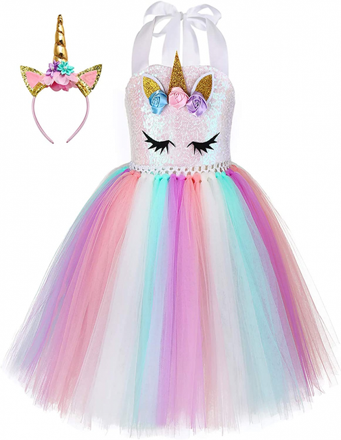 Unicorn Costume for Girls Dress up 