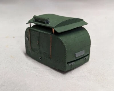 OO9 Narrow Gauge Armored Simplex "Tin Turtle" Locomotive Body For Tomytec's HMO1