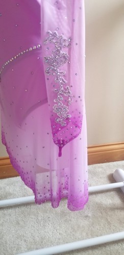 New Figure Ice Skating Leotard Costume Dress 160-170cm ( 63-69 In.) Height - Picture 9 of 10