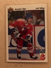 Jaromir Jagr 1991/92 Upper Deck Canada Cup Team CZECHOSLOVAKIA base card #20.