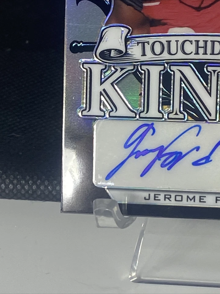 Jerome Ford 2022 Leaf Metal Draft - Touchdown Kings Autographs Black #TK-JF1... - Image 4 of 4