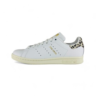 adidas Stan Smith Women's Shoes White Leopard Print Casual Sneakers IE4634