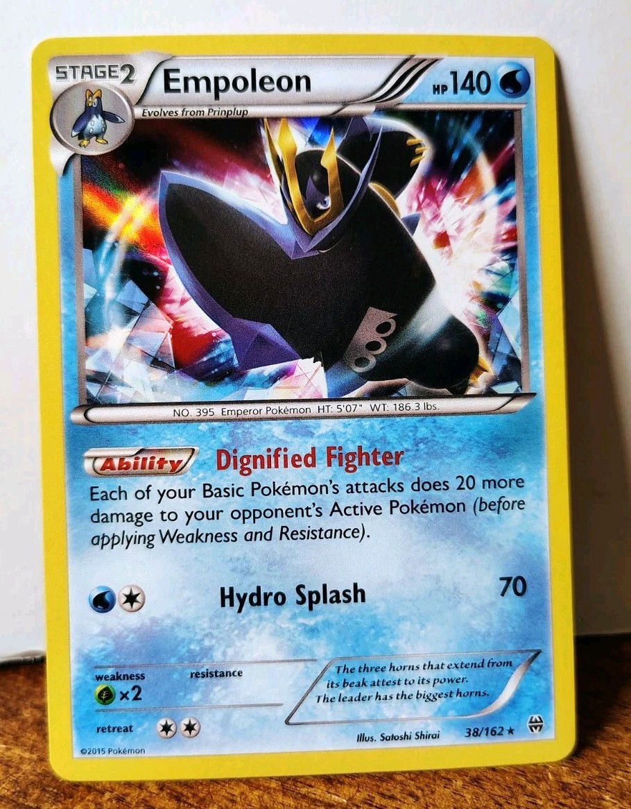 POKEMON EMPOLEON 38/162 HOLO RARE BREAKTHROUGH NM NEAR MINT