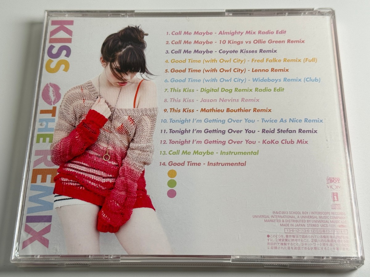 Carly Rae Jepsen Kiss The Remix Japan Import Owl City UICS-1271 | eBay
