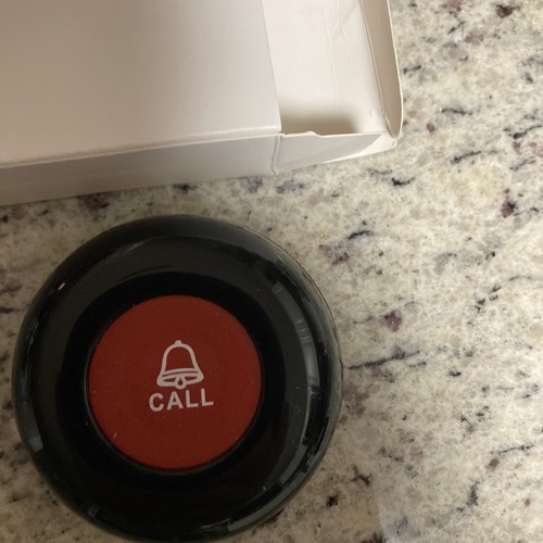 CallToU Caregiver PAGER Call Button ( button only) WORKS BLACK!!!! - Picture 3 of 4